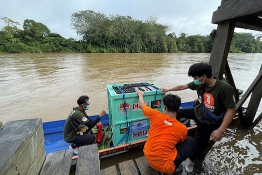 Antak on boat